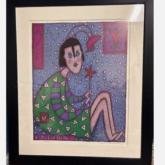 Painting Debra Lawrence Lithograph “A little bird told me so” Art Print
